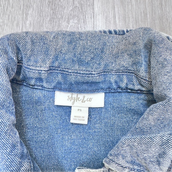 Style & Co. Light Blue Jean Jacket S - Picture 2 of 6